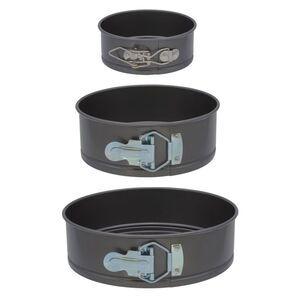 Smart Home 3pc Non Stick Spring Form Cake Pan Set